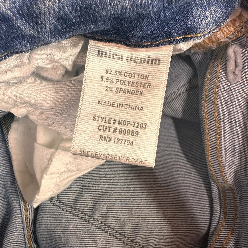Mica Denim Women's Aniello Super High Rise Straight Leg Jeans Size 24 - Picture 8 of 8